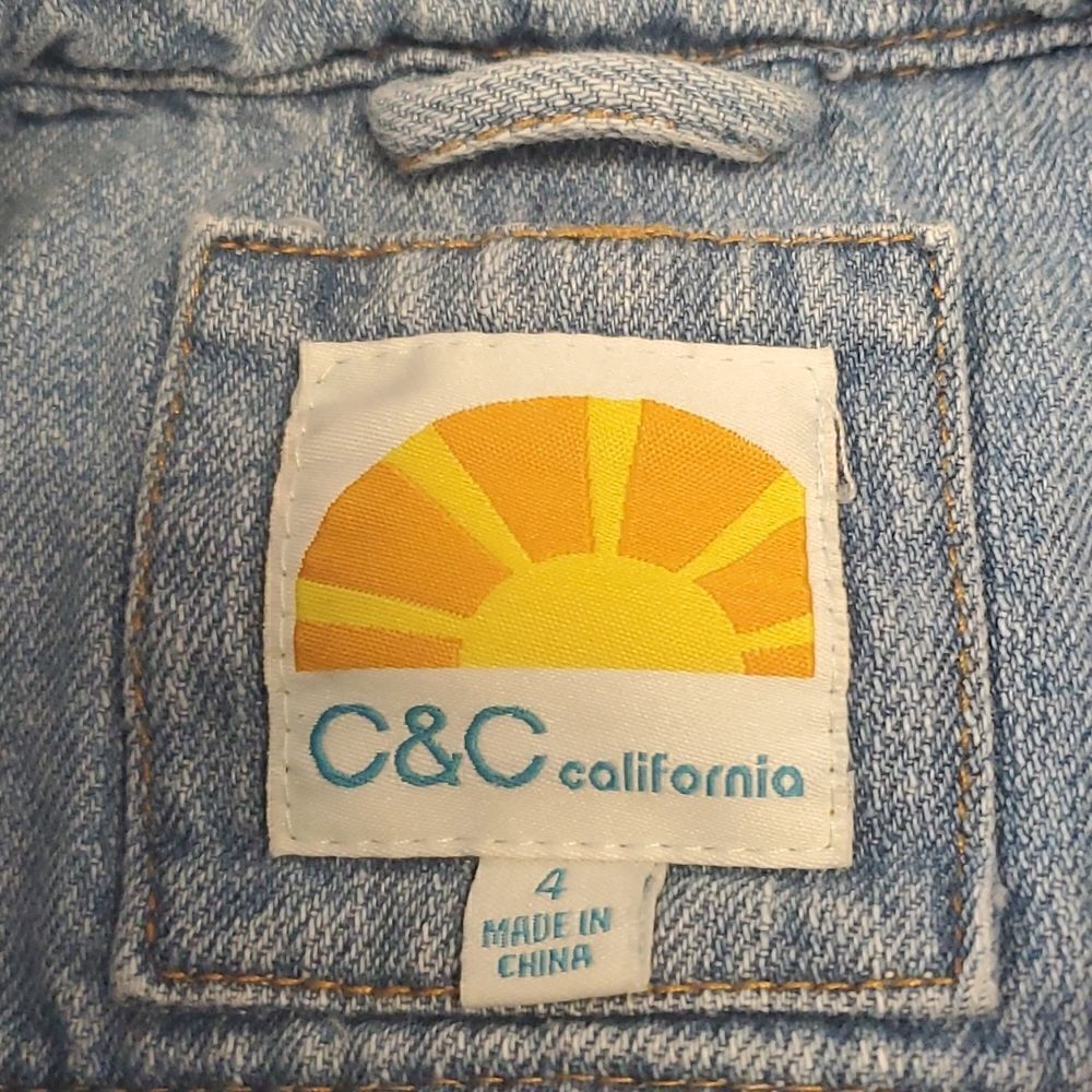 Girls Jean Jacket Size 4 - Picture 3 of 4